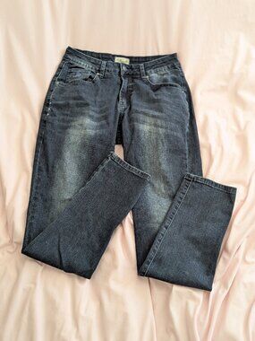 Kuwalla Dark Wash Distressed Skinny Jeans 30